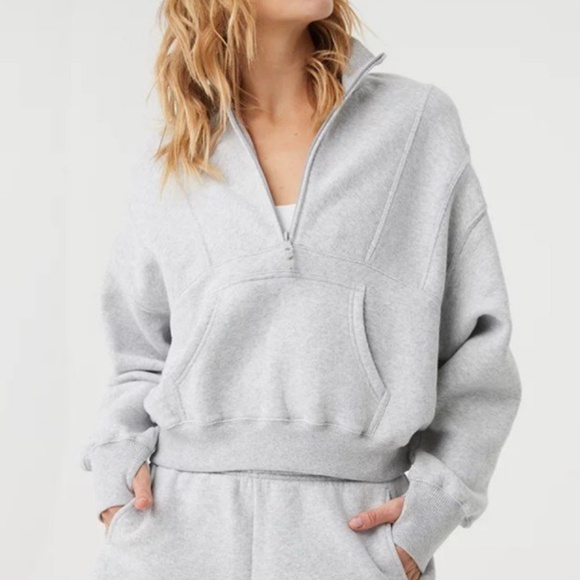 aerie Tops - Offline Aerie Cloud Fleece Quarter Zip